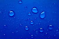 [#3731s] Vattendroppar, regndroppar, blå, blått, idébild